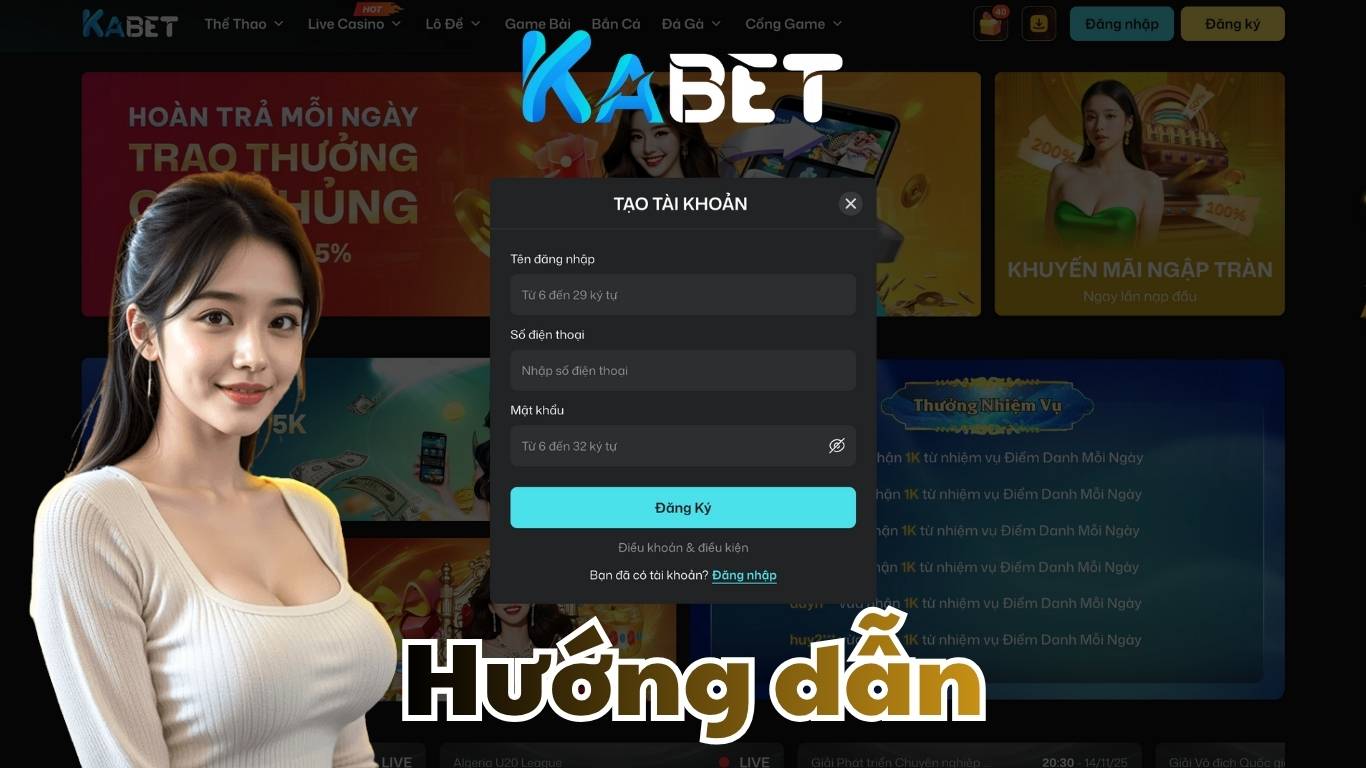 Hướng dẫn đăng ký Kabet chi tiết với 3 bước đơn giản