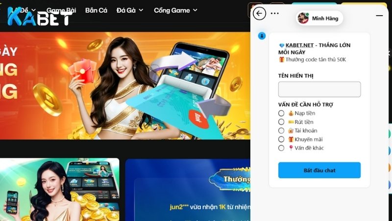 Khi nào người chơi cần liên hệ Kabet để được hỗ trợ?